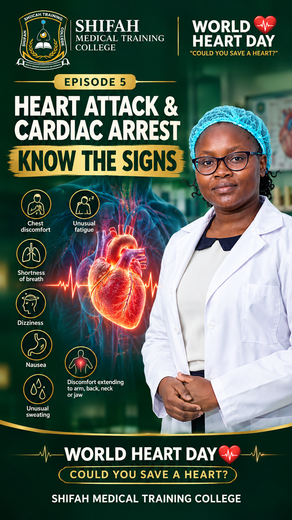 World Heart Day Episode 5: Heart Attack & Cardiac Arrest — Know the Signs