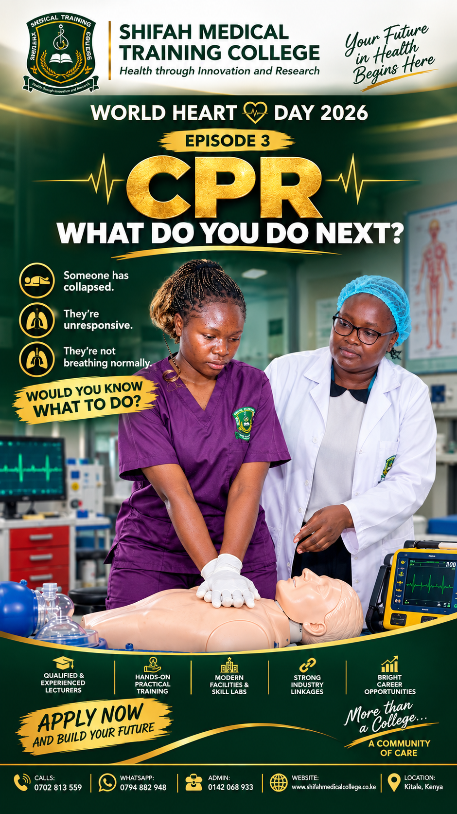 World Heart Day Episode 3: CPR: Would You Know What to Do?